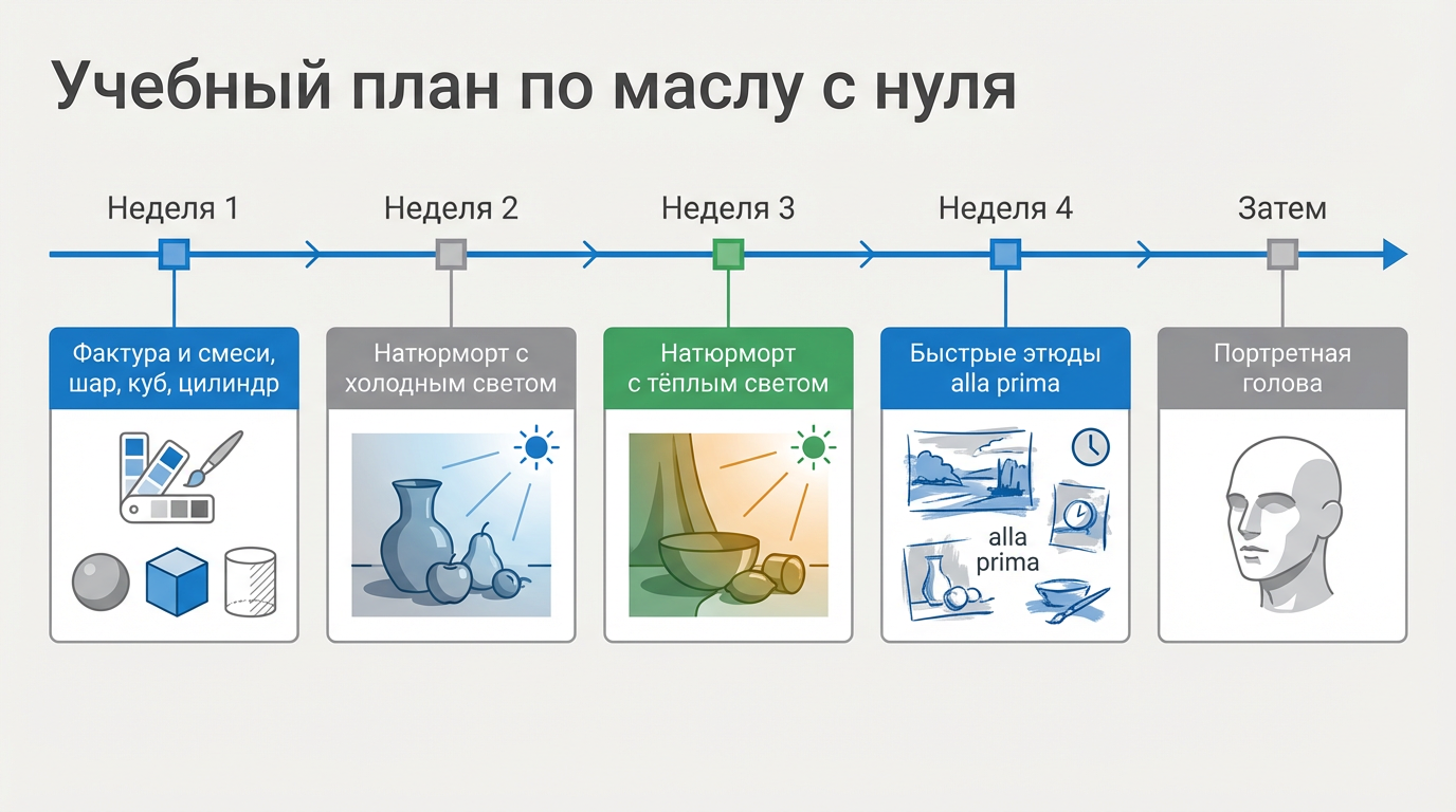 План по маслу с нуля
